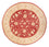 Ziegler Teppich rund  - 252 x 250 cm - rot