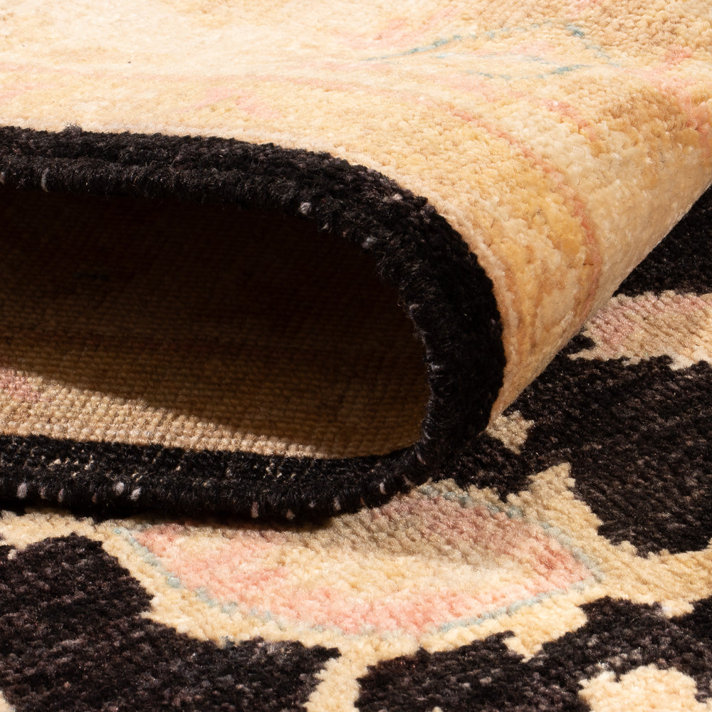 Ziegler Teppich - 178 x 124 cm - schwarz