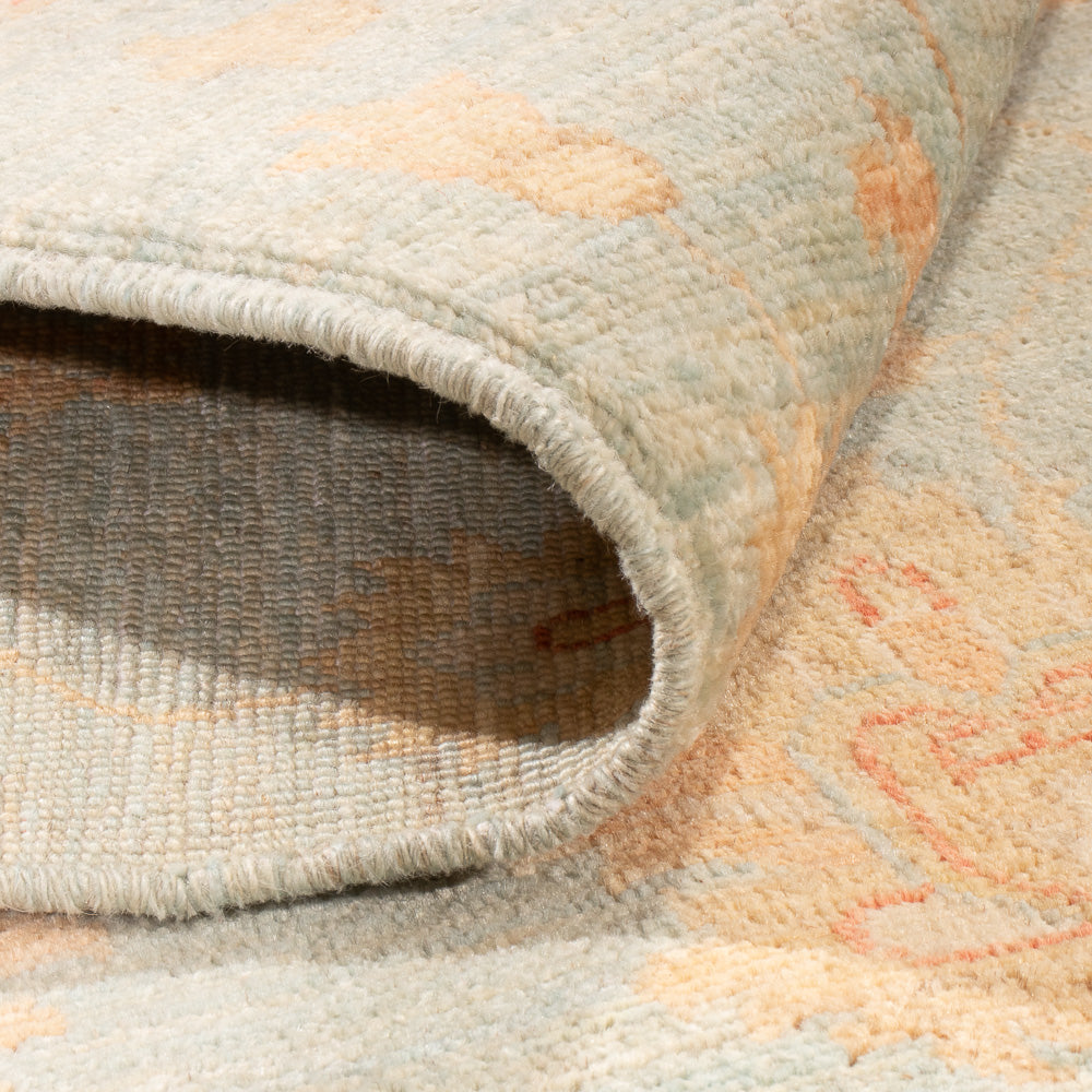 Ziegler Teppich - 185 x 121 cm - seeblau