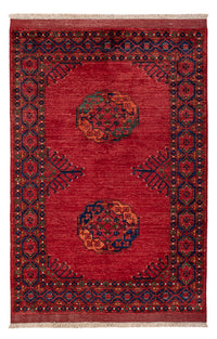 Afghan Teppich - 183 x 125 cm - rot