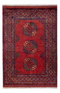 Afghan Teppich - 181 x 124 cm - rot