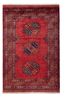 Afghan Teppich - 186 x 123 cm - rot