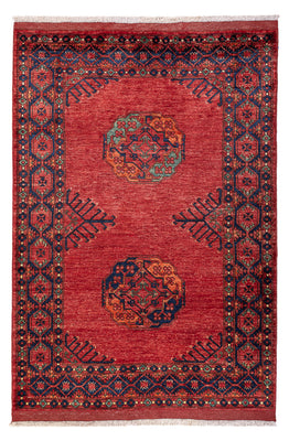 Afghan Teppich - 182 x 125 cm - rot