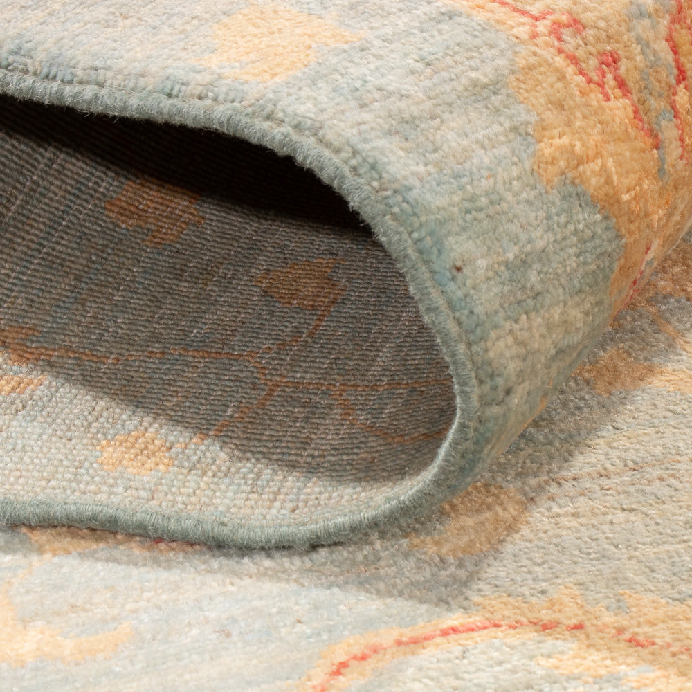 Ziegler Teppich - 179 x 121 cm - seeblau