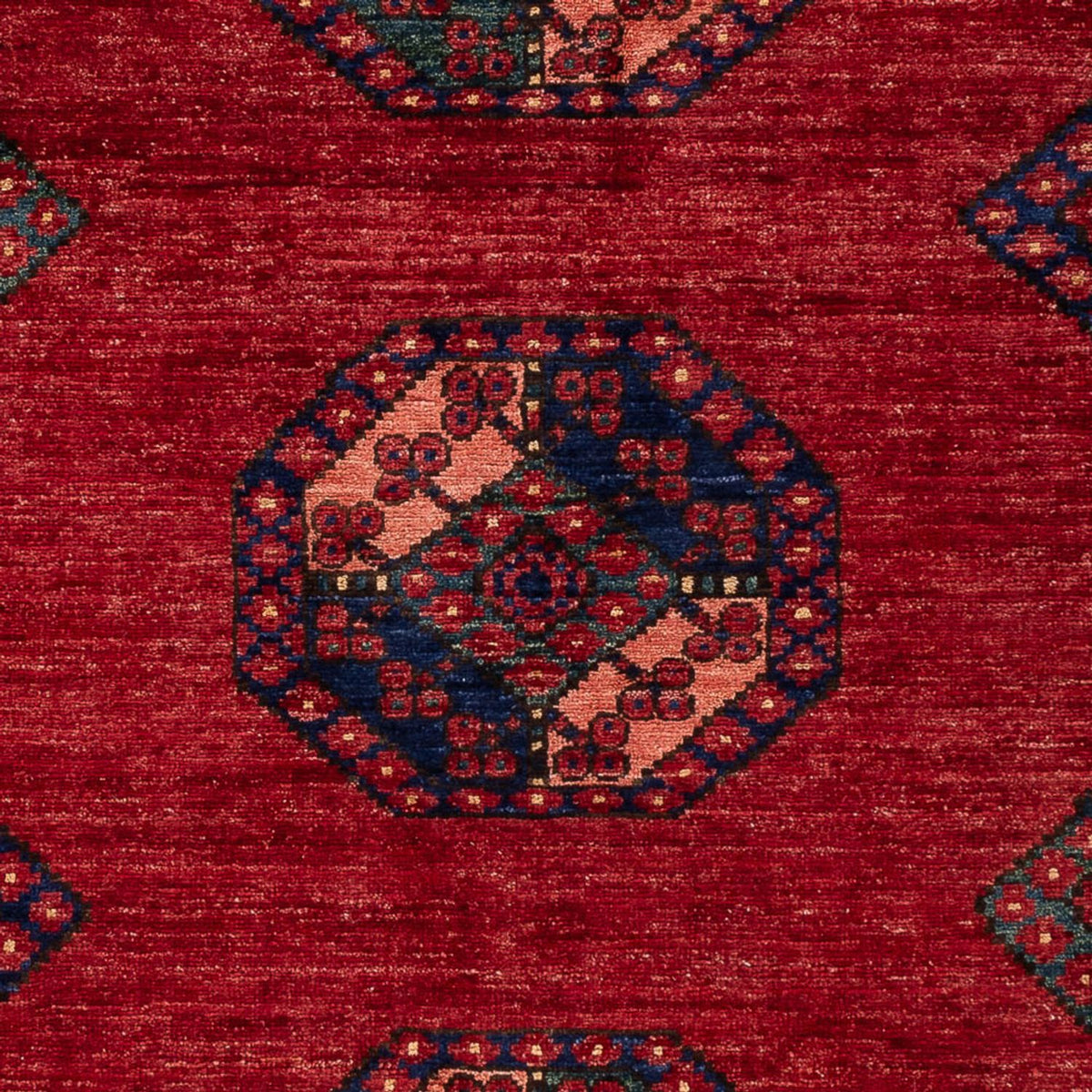 Afghan Teppich - 179 x 124 cm - rot