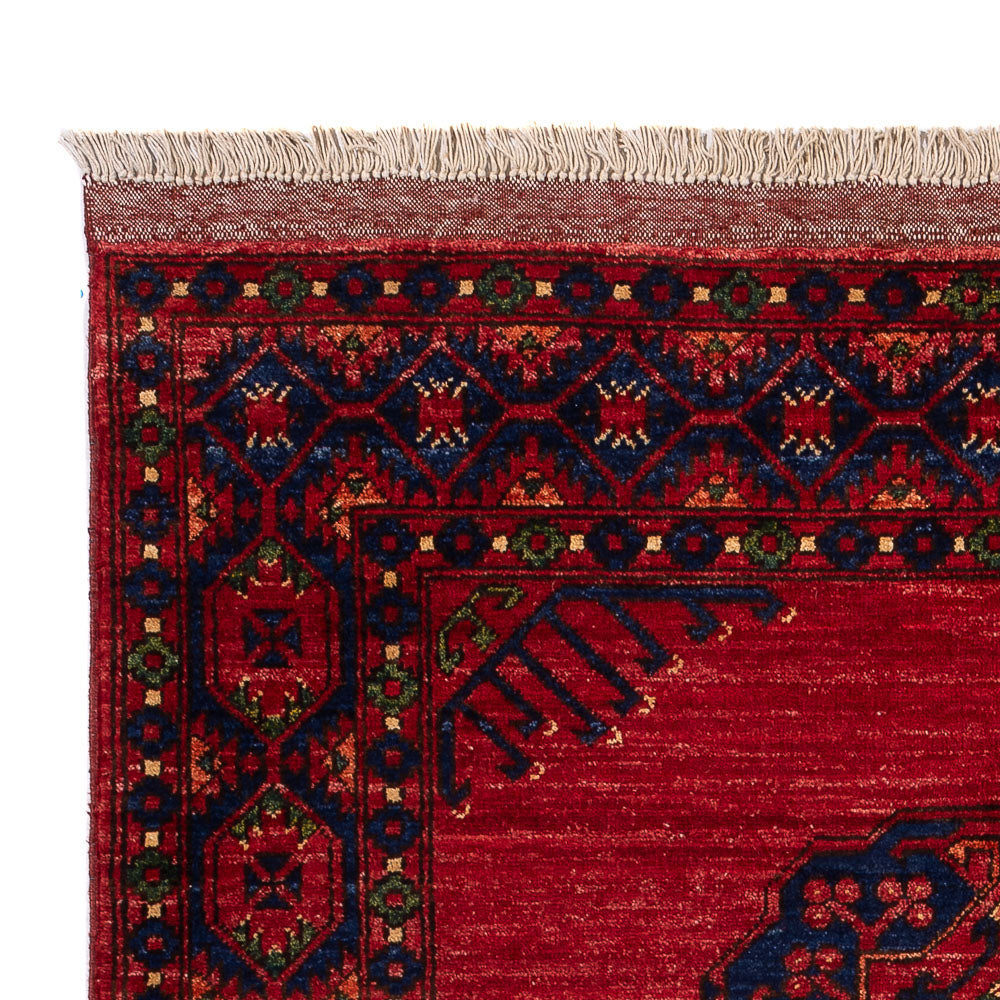 Afghan Teppich - 188 x 123 cm - rot