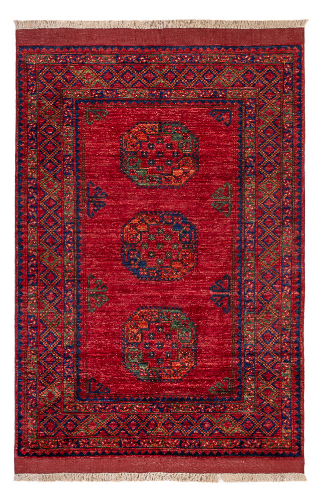 Afghan Teppich - 182 x 122 cm - rot