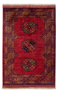 Afghan Teppich - 180 x 121 cm - rot
