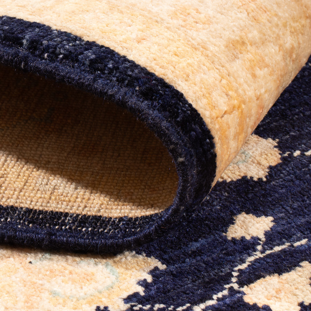 Ziegler Teppich - 174 x 120 cm - schwarz