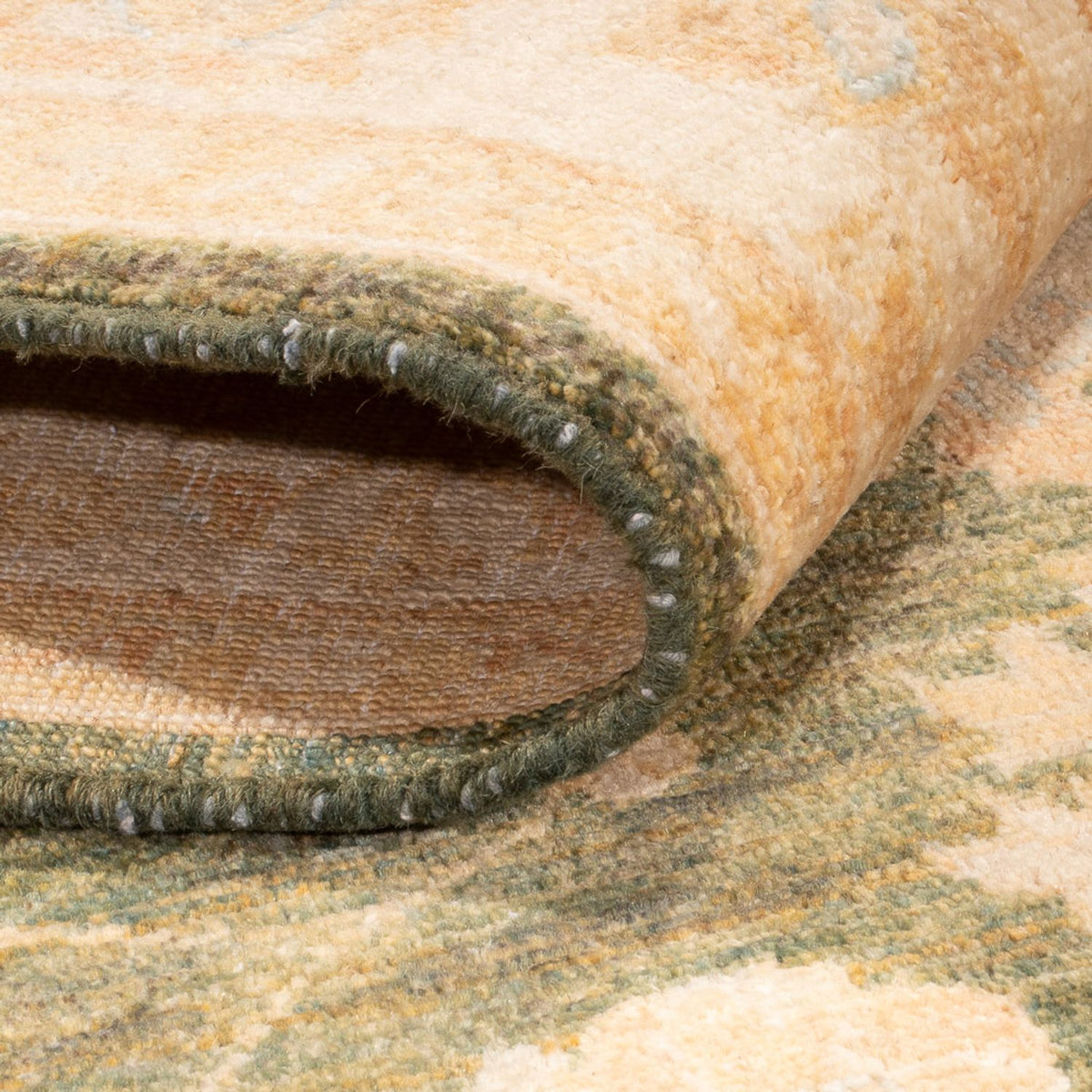 Ziegler Teppich - 183 x 119 cm - olivgrün