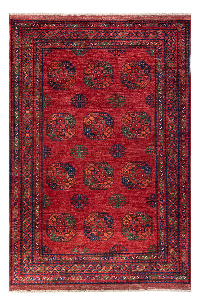 Afghan Teppich - Kunduz - 307 x 207 cm - rot