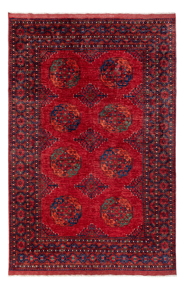 Afghan Teppich - Kunduz - 312 x 208 cm - rot