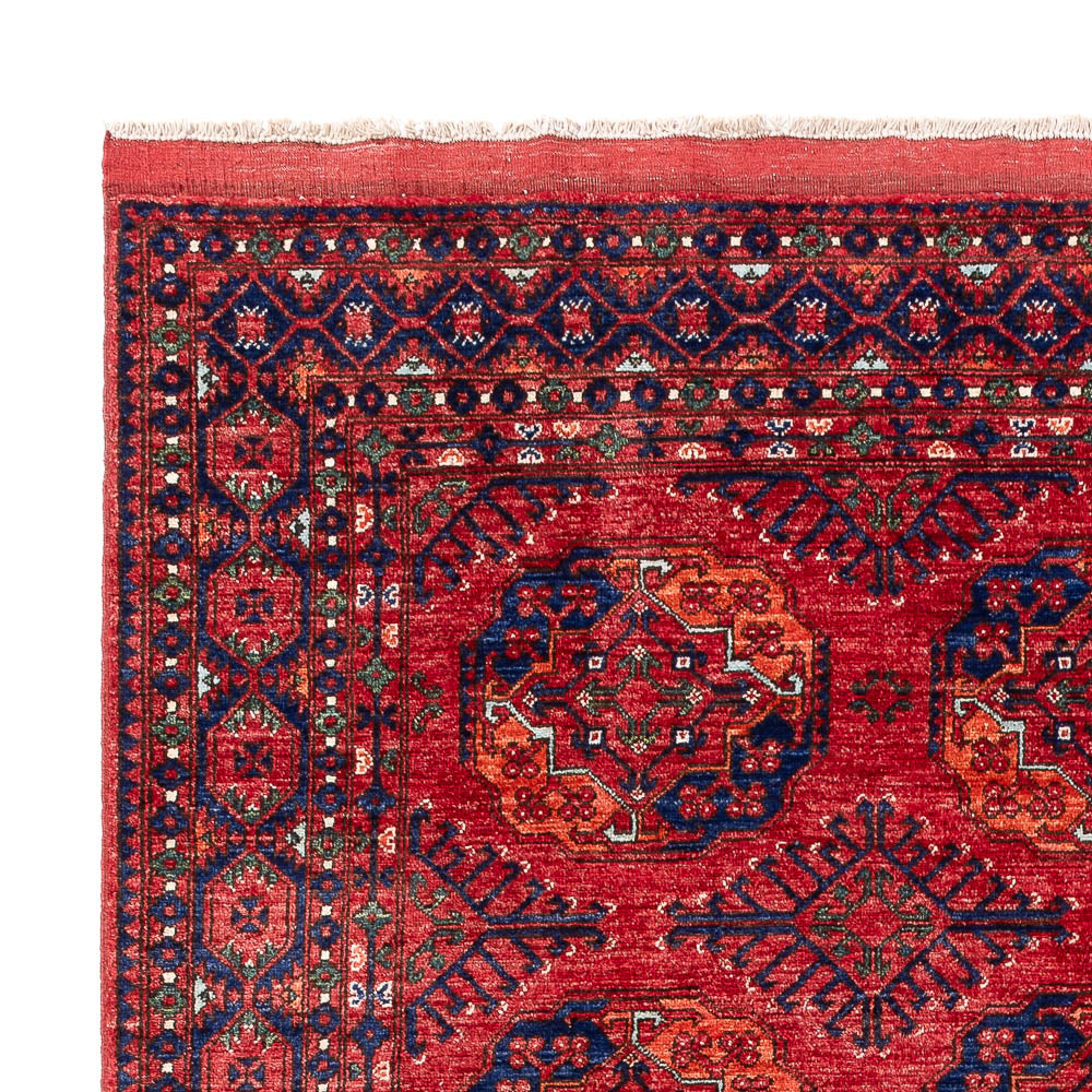 Afghan Teppich - Kunduz - 207 x 296 cm - hellrot