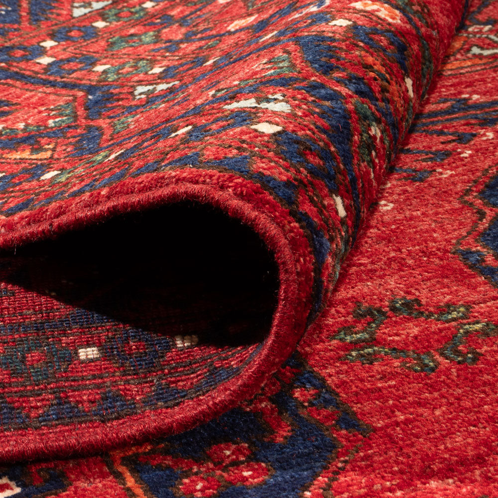 Afghan Teppich - Kunduz - 296 x 207 cm - hellrot