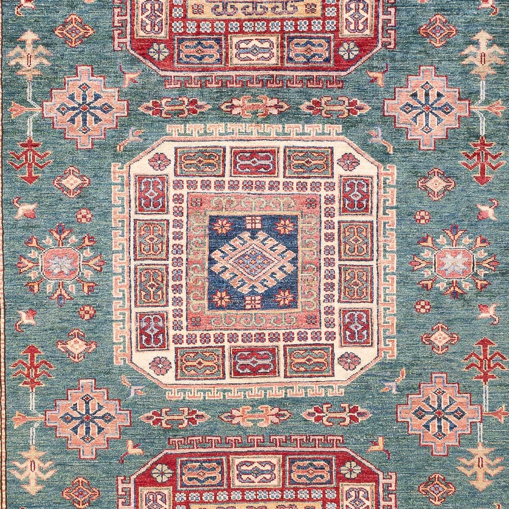 Ziegler Teppich - Kazak - 301 x 205 cm - grün