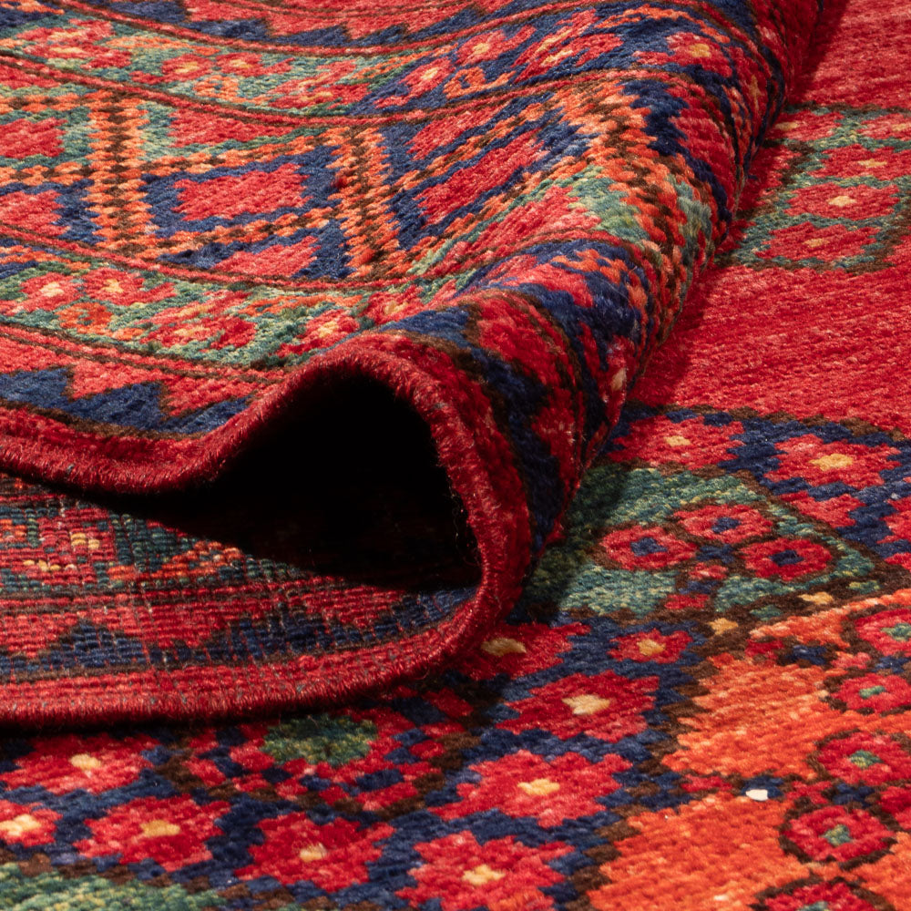 Afghan Teppich - Kunduz - 300 x 206 cm - rot