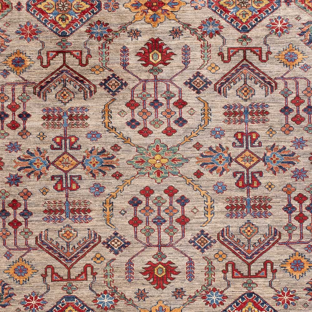 Ziegler Teppich - Kazak - 301 x 203 cm - dunkelbeige