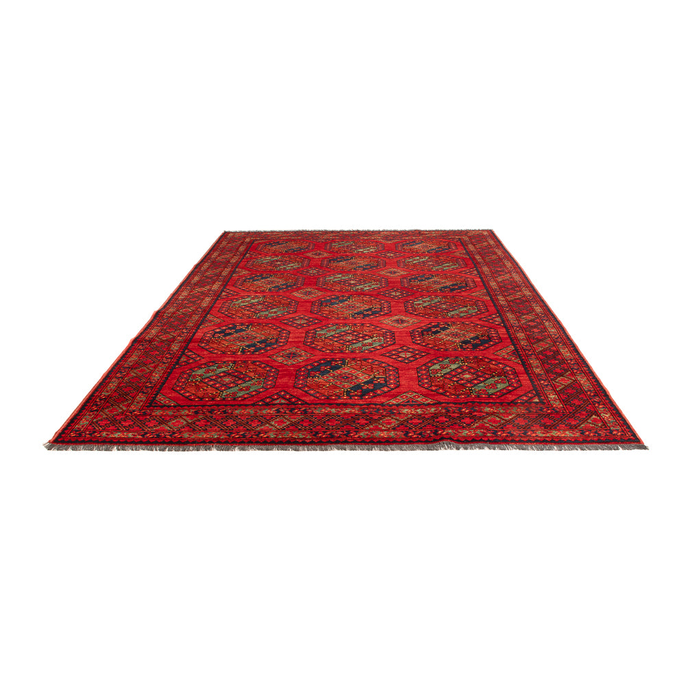 Afghan Teppich - Kunduz - 305 x 209 cm - rot