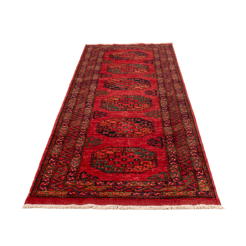 Läufer Afghan - Kunduz - 300 x 83 cm - rot