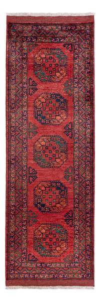 Läufer Afghan - Kunduz - 260 x 83 cm - rot
