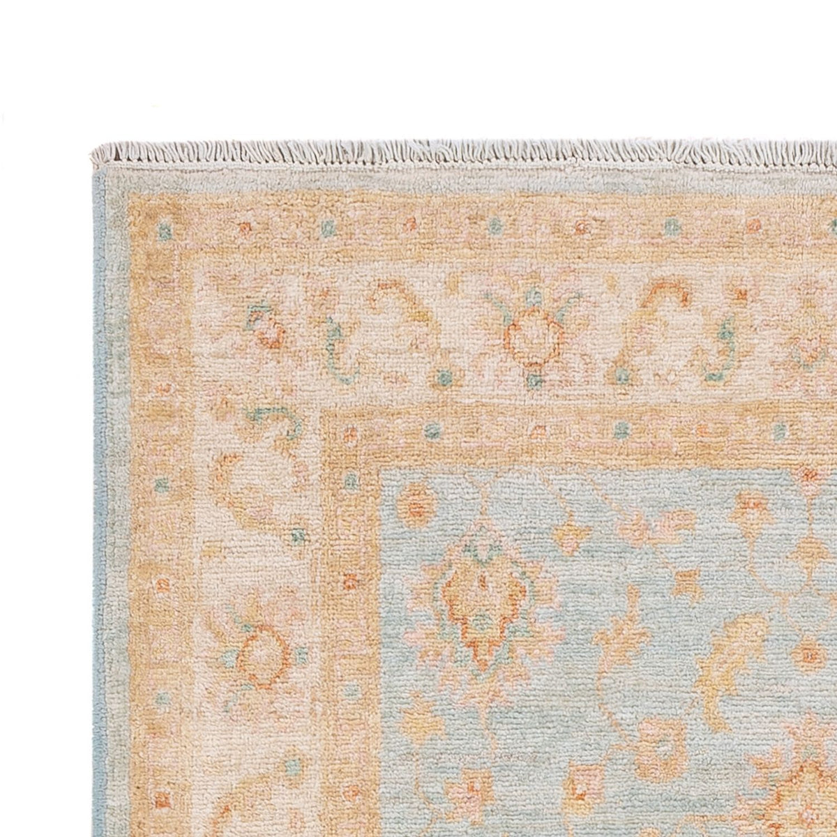 Ziegler Teppich - 160 x 98 cm - aqua