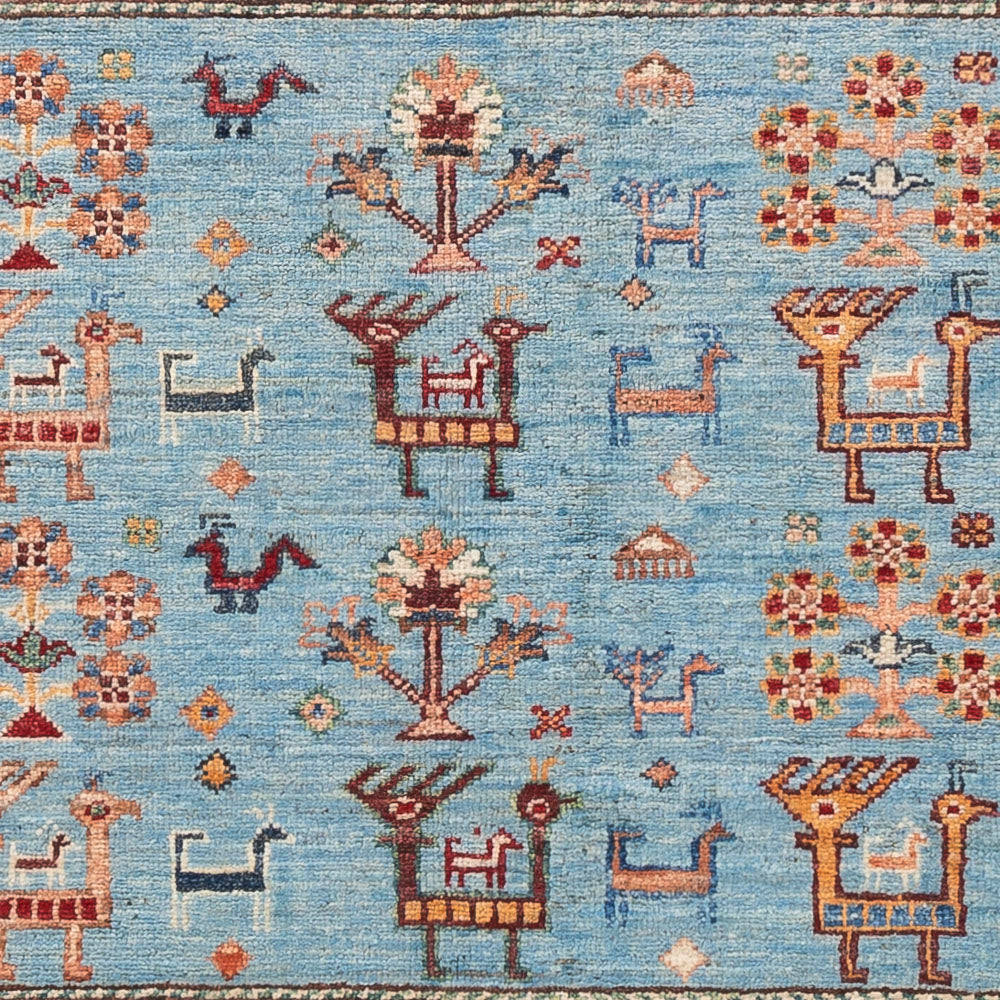 Ziegler Teppich - Ariana - 150 x 102 cm - hellblau