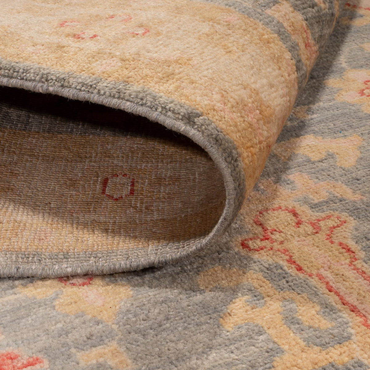 Ziegler Teppich - 156 x 98 cm - seeblau