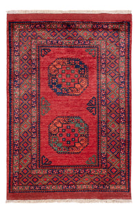 Afghan Teppich - 149 x 104 cm - rot