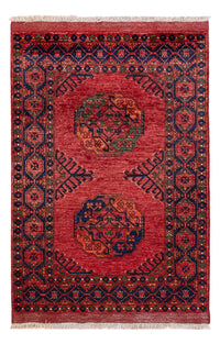 Afghan Teppich - 152 x 105 cm - rot