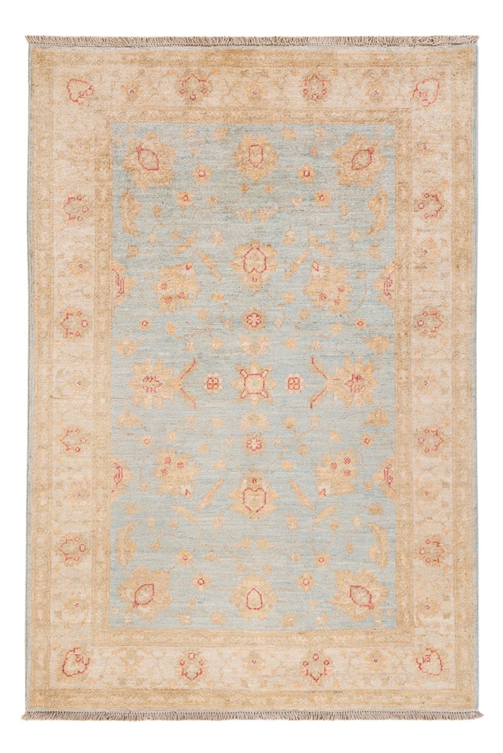 Ziegler Teppich - 150 x 101 cm - hellblau