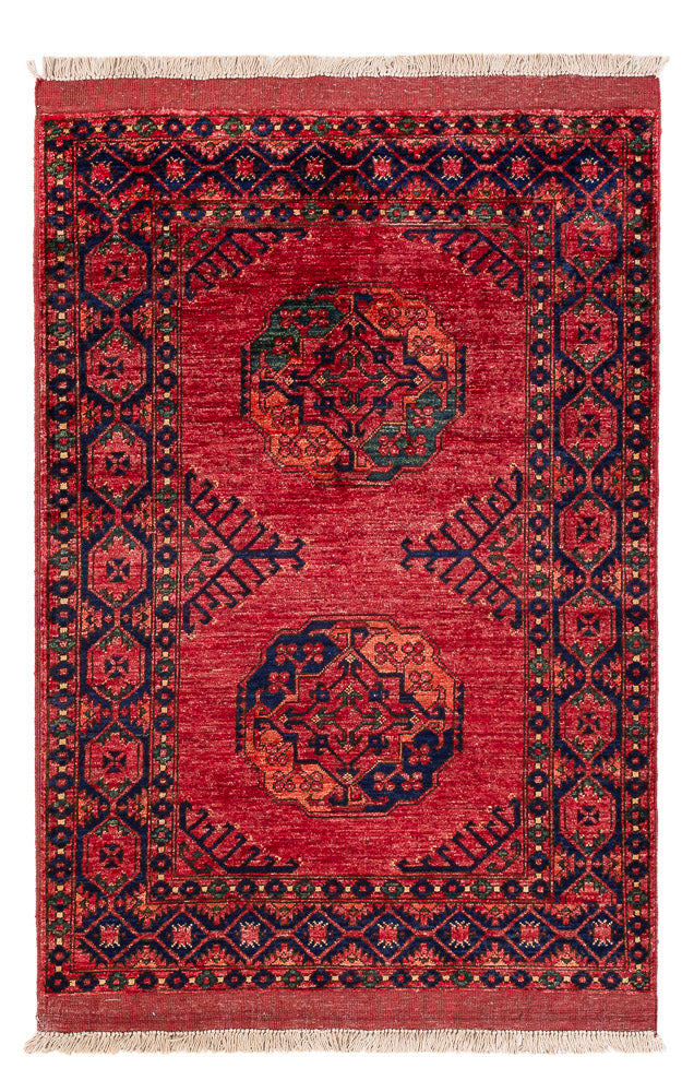 Afghan Teppich - 151 x 102 cm - rot