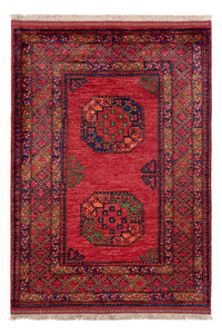 Afghan Teppich - 154 x 108 cm - rot