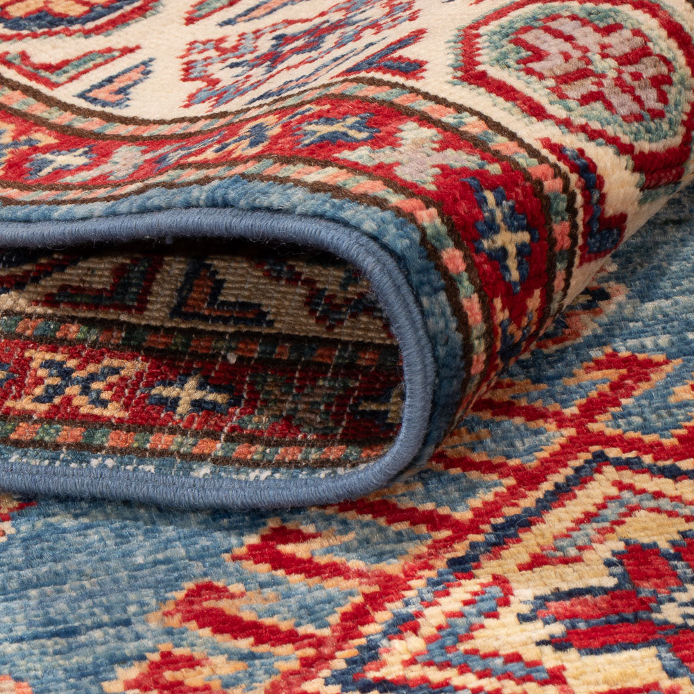 Ziegler Teppich - Kazak - 155 x 99 cm - blau