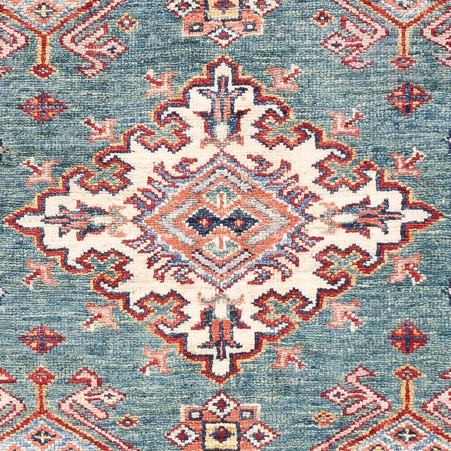 Ziegler Teppich - Kazak - 148 x 99 cm - grün