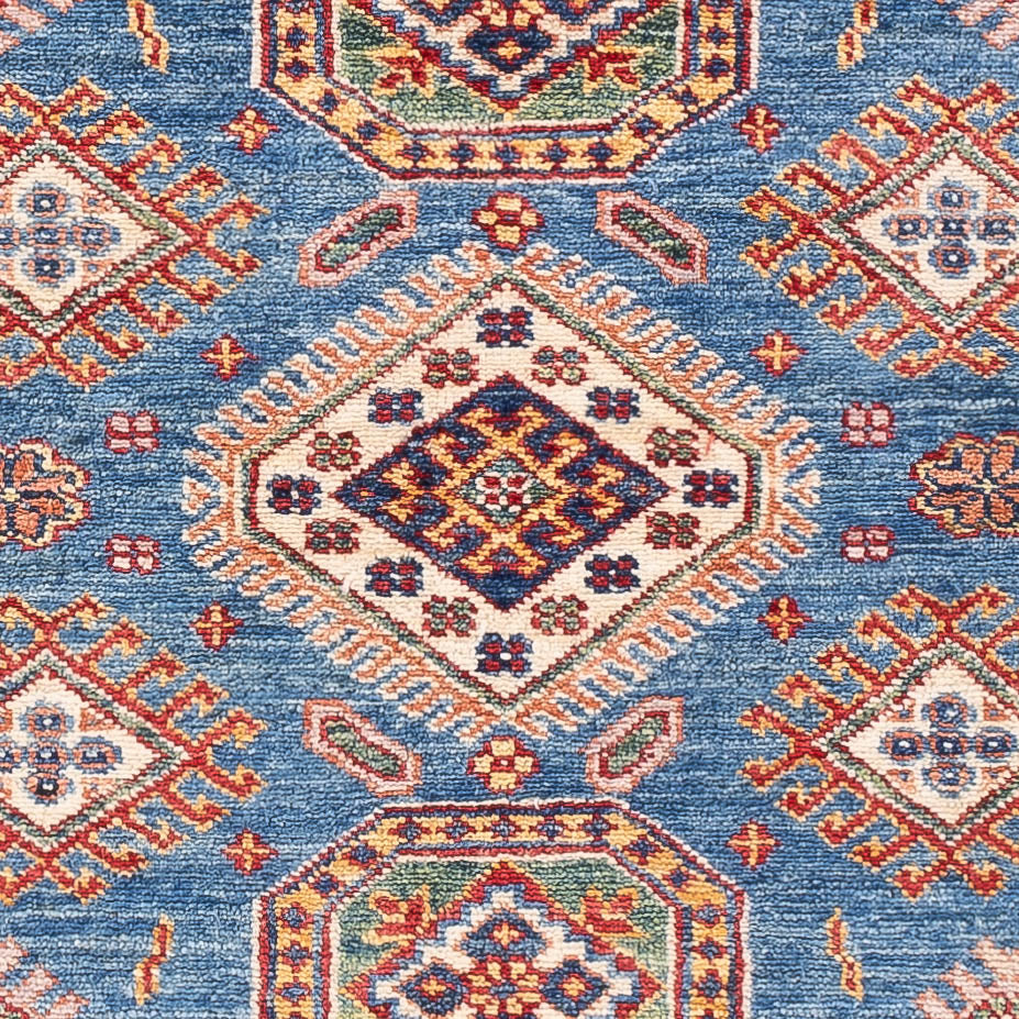 Ziegler Teppich - Kazak - 155 x 99 cm - blau