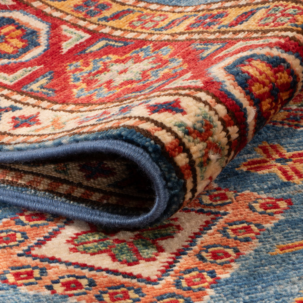 Ziegler Teppich - Kazak - 155 x 99 cm - blau