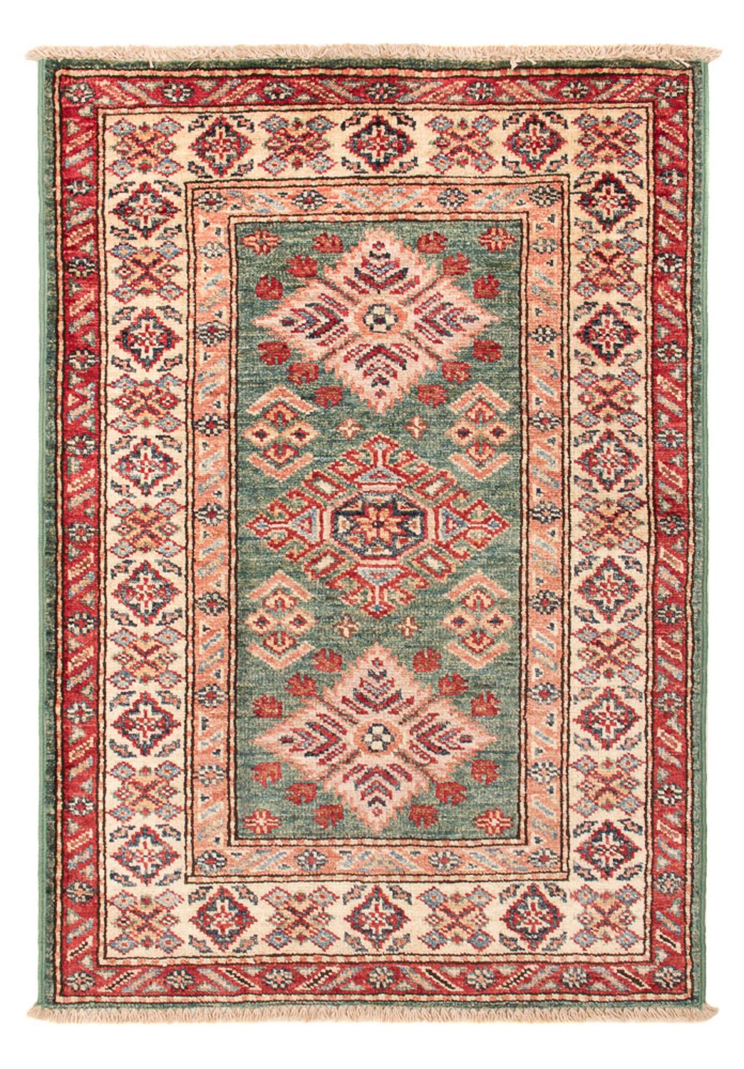 Ziegler Teppich - Kazak - Royal - 89 x 61 cm - grün