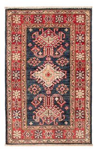 Ziegler Teppich - Kazak - Royal - 90 x 58 cm - dunkelblau