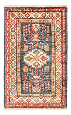 Ziegler Teppich - Kazak - Royal - 95 x 60 cm - petrolblau