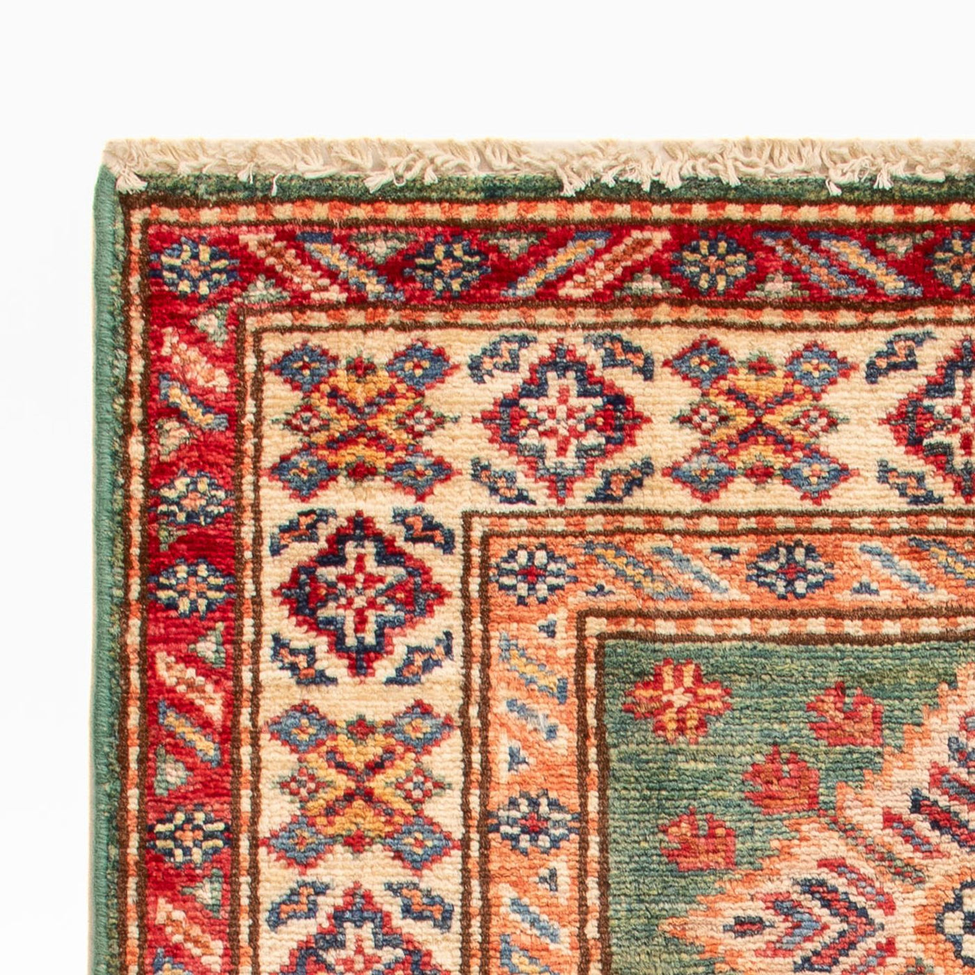 Ziegler Teppich - Kazak - Royal - 95 x 59 cm - grün