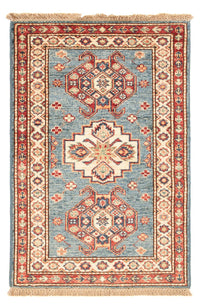 Ziegler Teppich - Kazak - Royal - 90 x 60 cm - hellblau