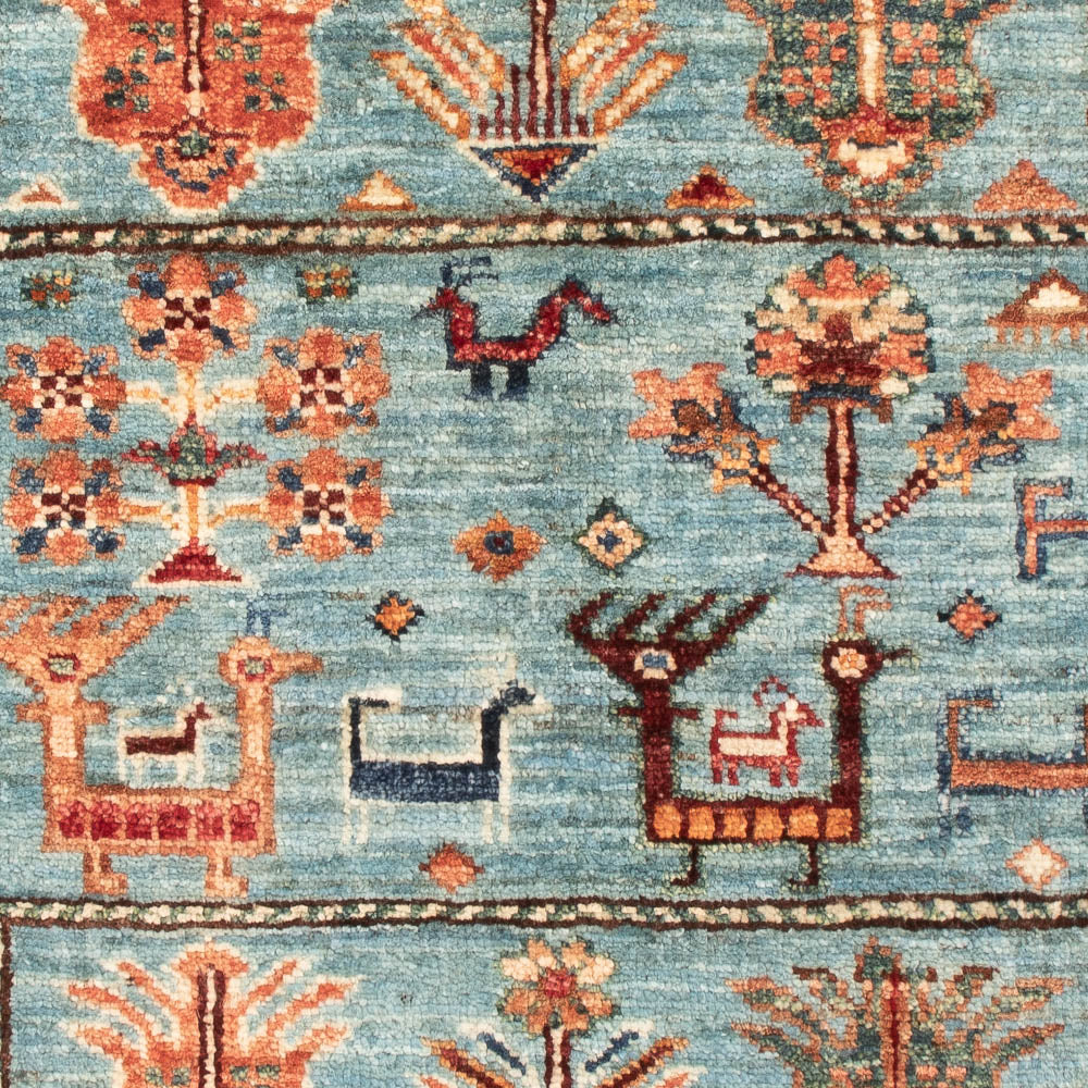 Ziegler Teppich - Ariana - 115 x 84 cm - türkis