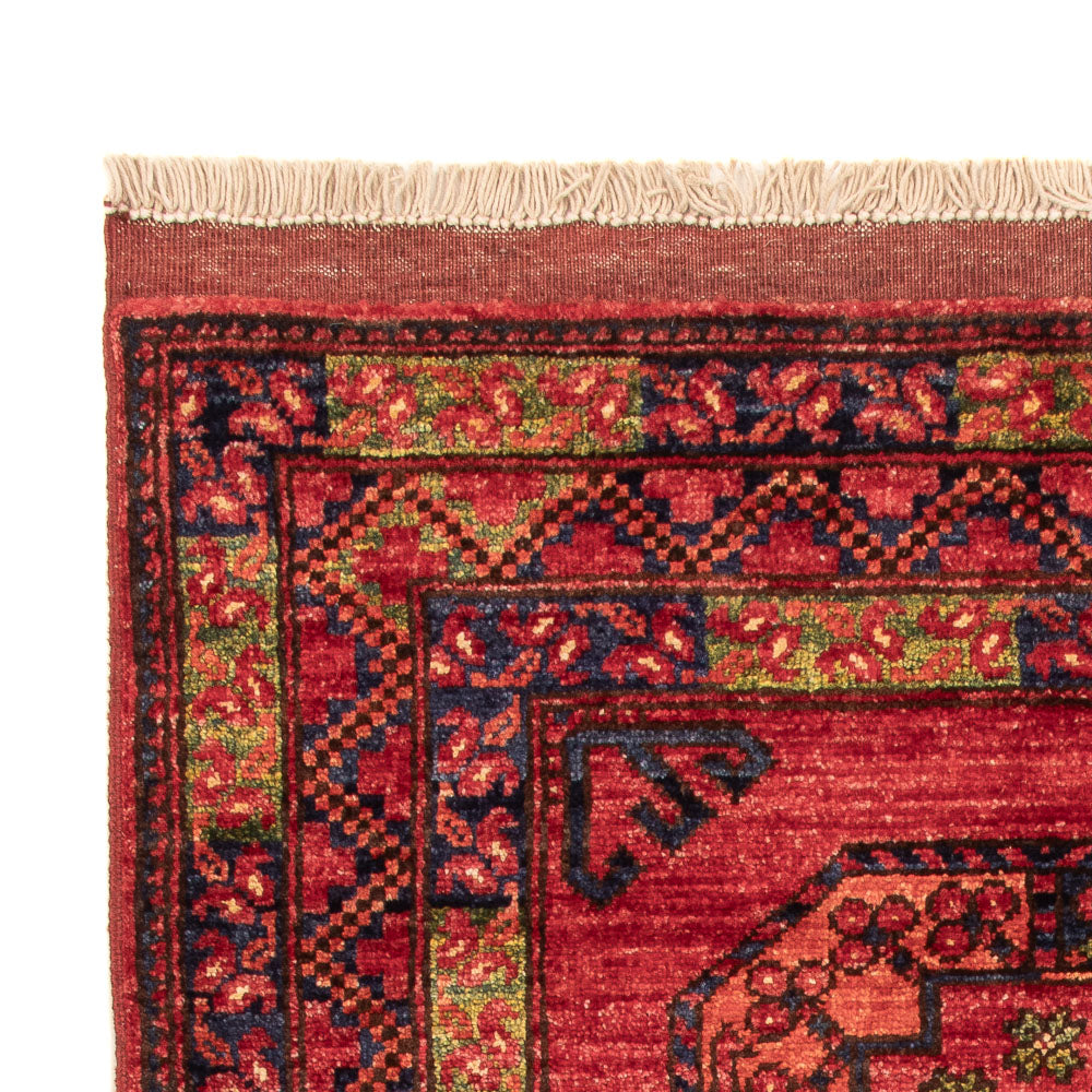 Afghan Teppich - 125 x 82 cm - rot
