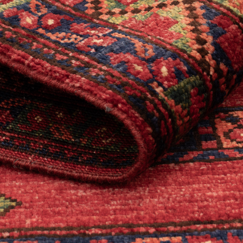 Afghan Teppich - 125 x 82 cm - rot