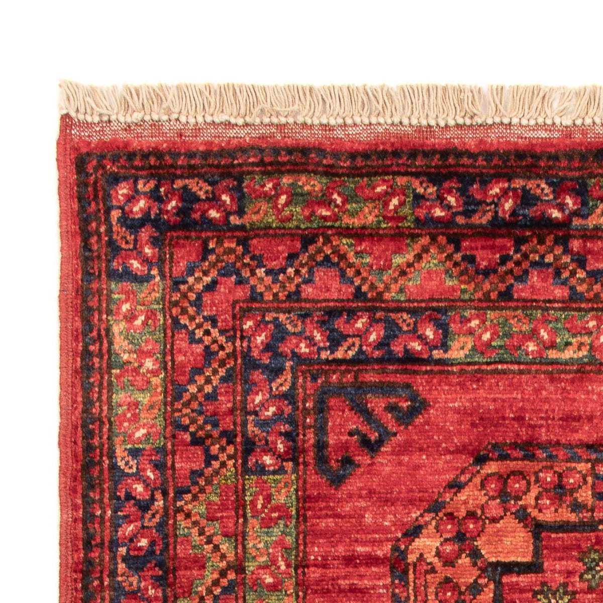 Afghan Teppich - 126 x 82 cm - rot