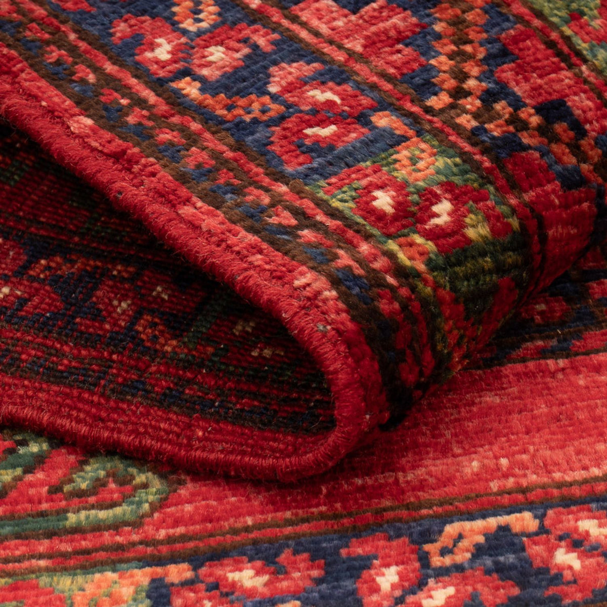 Afghan Teppich - 126 x 82 cm - rot
