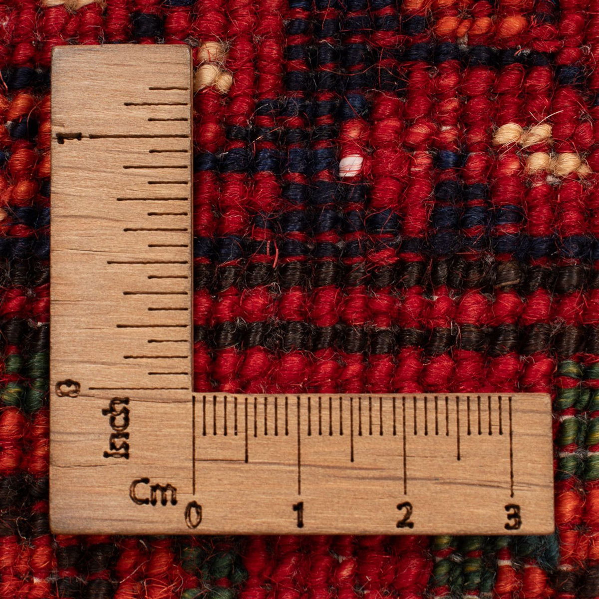 Afghan Teppich - 126 x 82 cm - rot