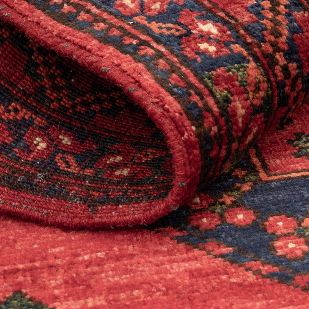 Afghan Teppich - 126 x 84 cm - rot