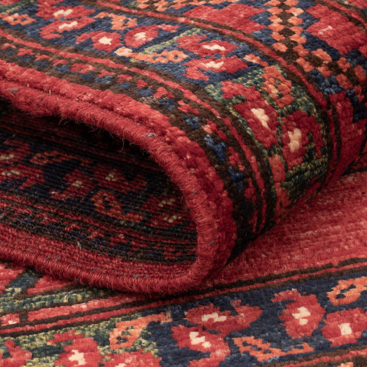 Afghan Teppich - 138 x 86 cm - rot