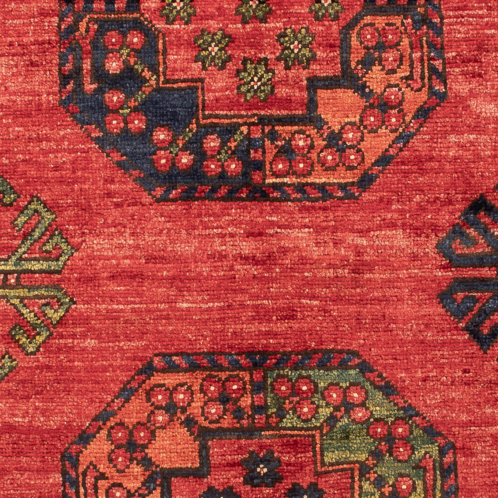 Afghan Teppich - 125 x 87 cm - rot